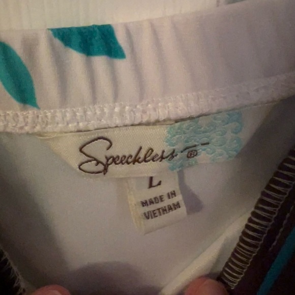 White/Blue/Brown Sundress - Picture 3 of 3